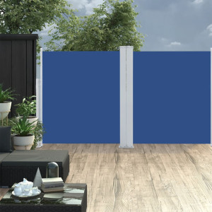 Toldo lateral retráctil azul 170x600 cm D