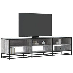 Mueble de TV madera de ingeniería gris Sonoma 180x40x46 cm D