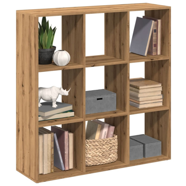 Librería divisora madera roble artisan 102x29x103.5 cm D