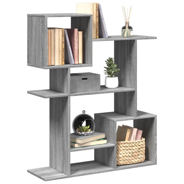 Librería divisora madera ingeniería gris Sonoma 92x29x112 cm D