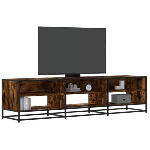 Mueble para TV madera de ingeniería roble ahumado 180x40x46 cm D