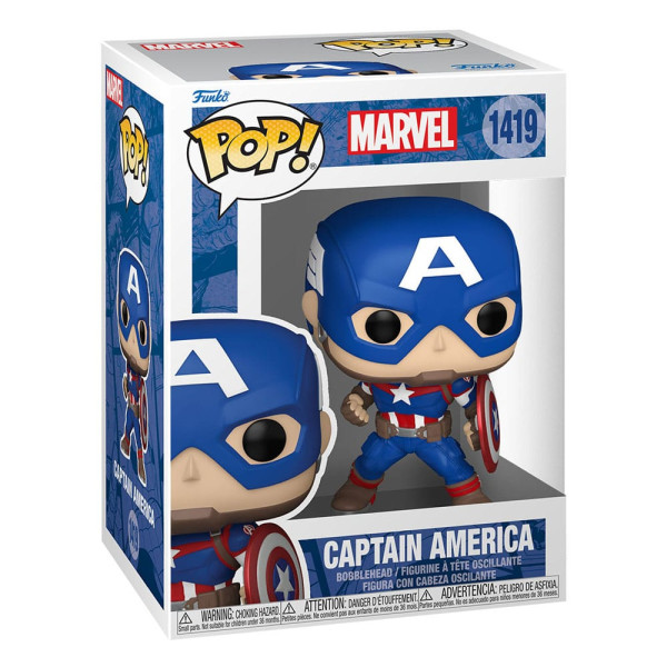 Funko pop maravilha novos clássicos capitão americano D