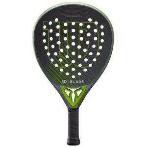 Pala de pádel wilson blade pro v2/ negra y verde D