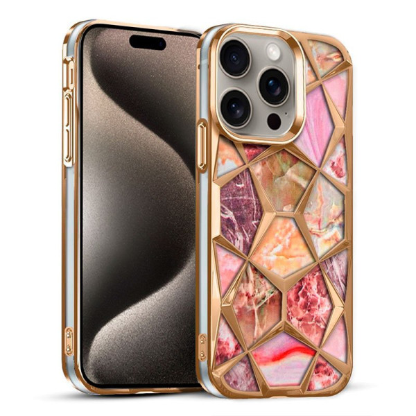 Carcaça COOL para iPhone 15 Pro Máximo Mármore D