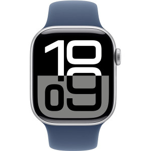 Apple Watch Serie 10 GPS 42mm aluminio plata sport band S/M azul denim D