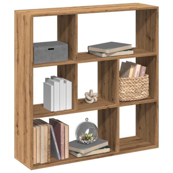 Librería divisora madera roble artisan 102x29x103.5 cm D