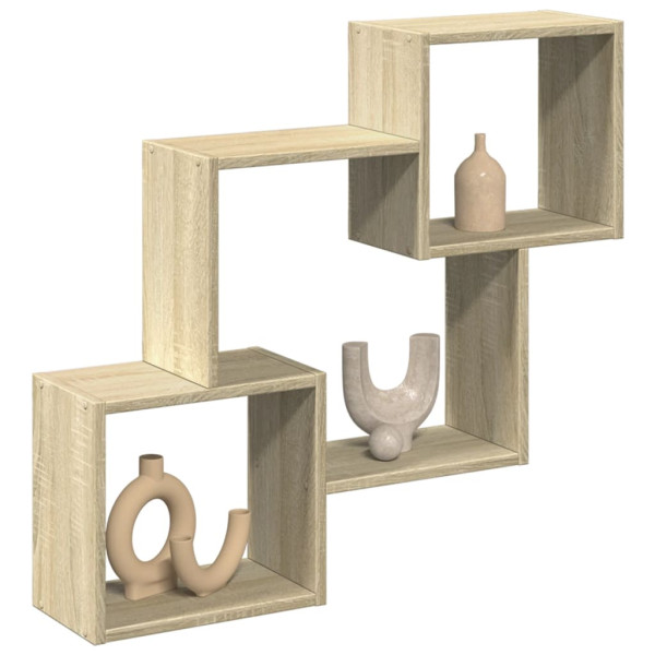 Armario de pared madera de ingeniería roble sonoma 78x18x71 cm D