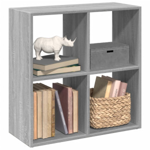 Bookshop divisor madeira engenharia cinza Sonoma 69.5x29x69.5 cm D