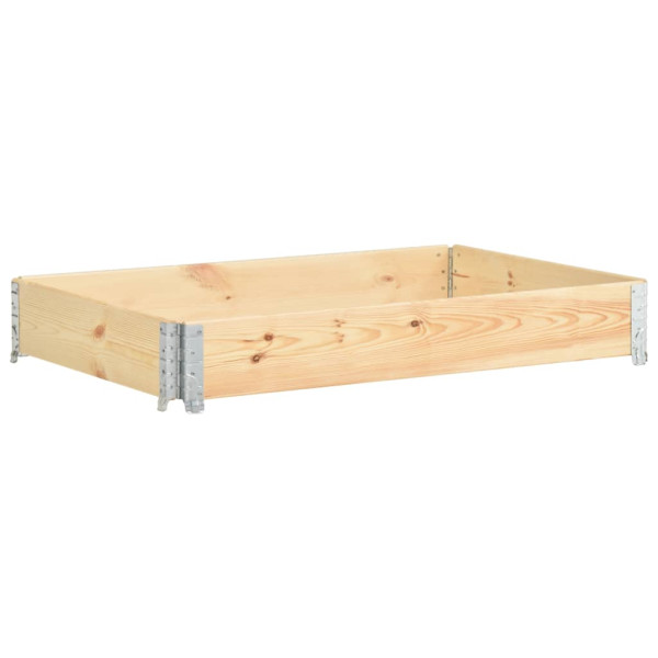 Caja de palés de madera maciza de pino 100x150 cm D