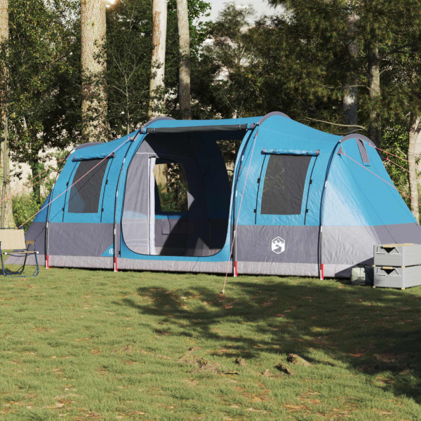 Tenda de túnel para 4 pessoas impermeável azul D