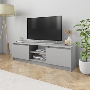 Mueble para TV de aglomerado gris 120x30x35.5 cm D