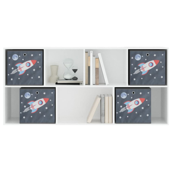 Cajas almacenaje plegables 4 uds tela no tejida gris 32x32x32cm M 5