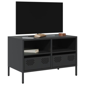 Mobiliário para TV de aço laminado preto 68x39x43.5 cm D