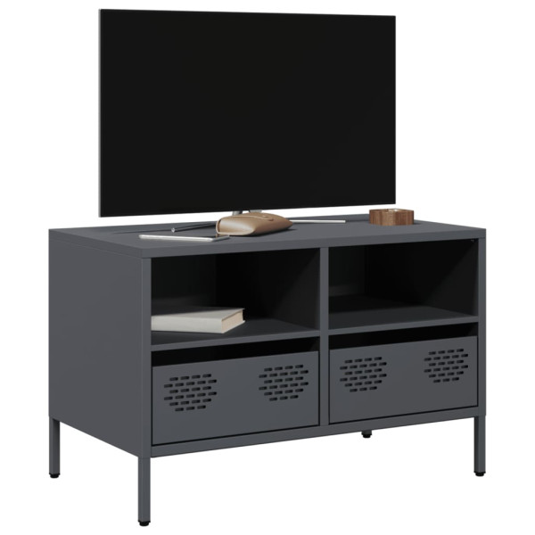 Mueble para TV acero laminado en frío antracita 68x39x43.5 cm D