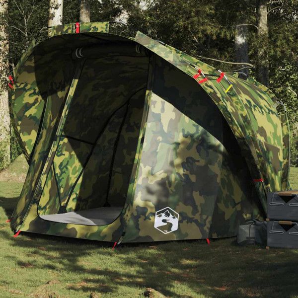 Tienda de pesca para 4 personas impermeable camuflaje D