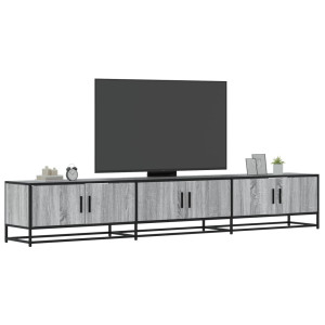 Mobiliário para TV madeira de engenharia cinza Sonoma 240x35x41 cm D