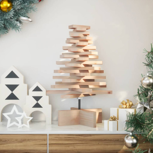 Árbol de Navidad de madera de adorno madera maciza pino 60 cm D