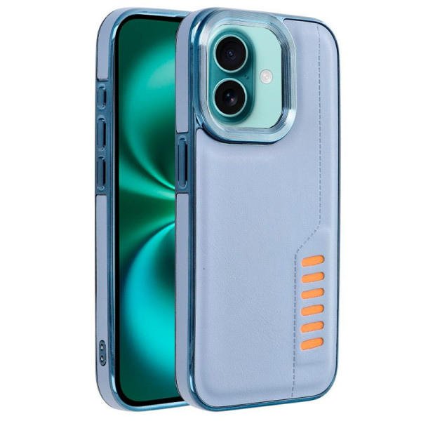 Carcaça COOL para iPhone 16 Mais detalhes Milano Azul D