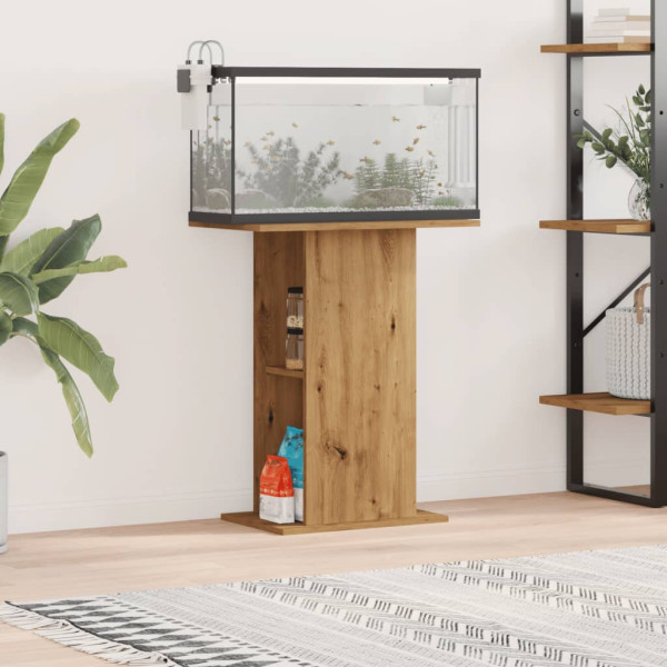 Soporte acuario madera ingeniería roble artisan 36x60.5x72.5 cm D