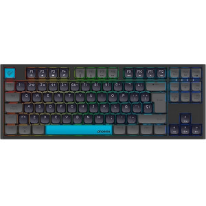 Teclado Gaming Royal PBT negro D