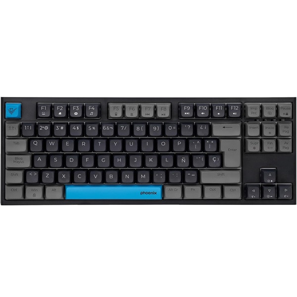 Teclado gaming royal pbt mecanico negro D