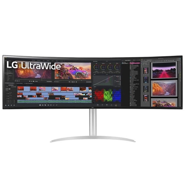 Monitor Gaming LG Ultragear 49" IPS 49WQ95C-W blanco D