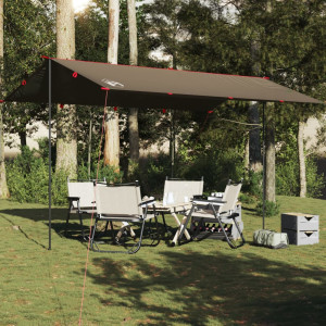 Lona de camping impermeable marrón 506x306 cm D