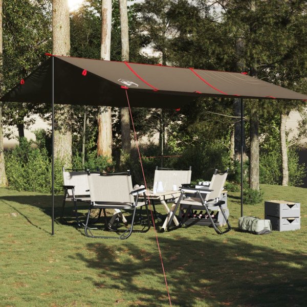 Lona de camping impermeable marrón 451x420 cm D