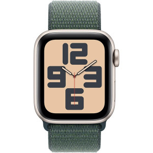 Apple Watch SE 2024 GPS 44mm aluminio blanco sport loop verde D