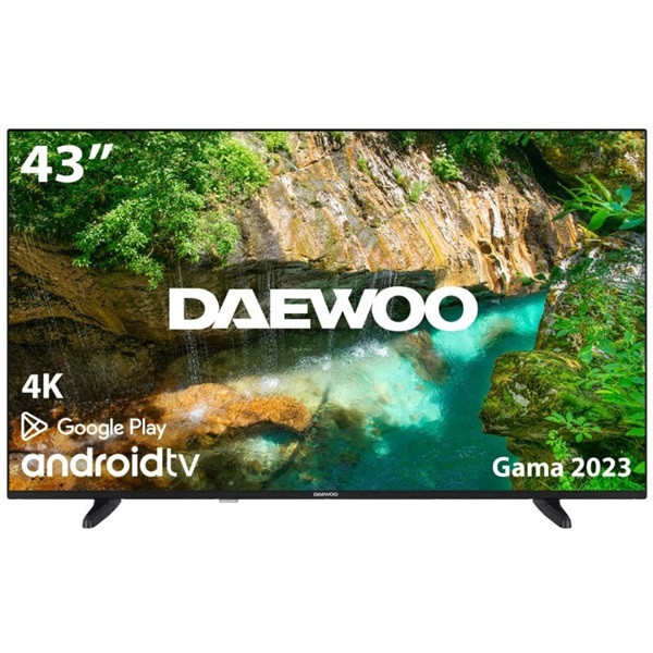 Smart TV DAEWOO 43" LED UHD 43DM62UA negro D