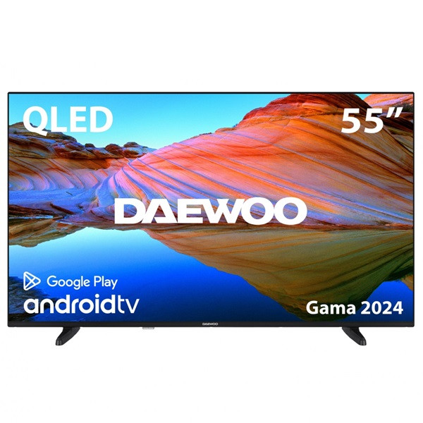 Tv daewoo 55pulgadas qled 4k uhd - 55dm62qa - android tv D