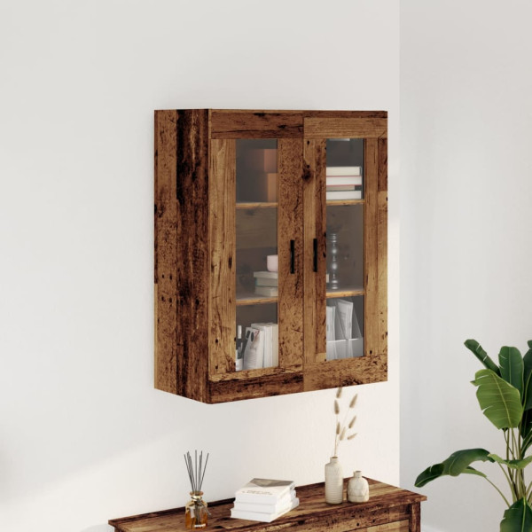 Armario de pared madera de ingeniería envejecida 69.5x34x90 cm D
