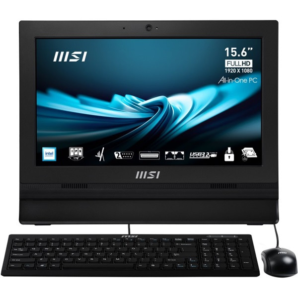 MSI AIO PRO 15" Intel N100 4GB RAM 256GB AP162T-007XES preto D