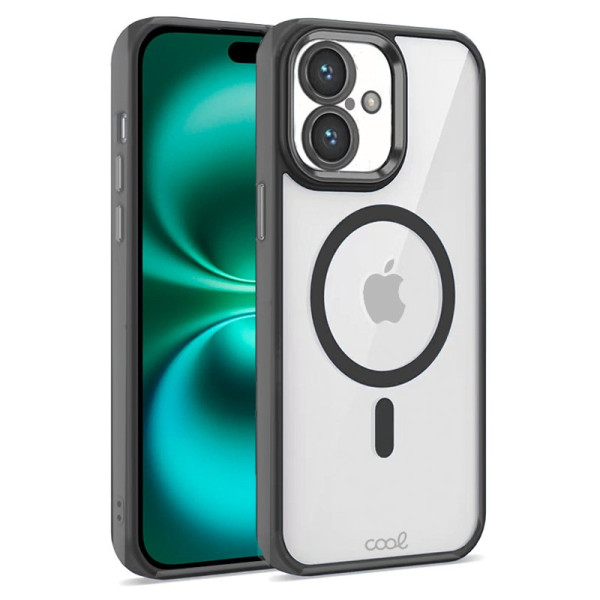 Carcasa COOL para iPhone 16 Plus Magnética Borde Negro D