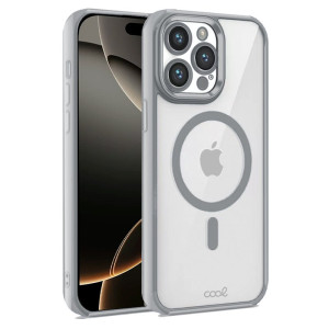 Carcasa COOL para iPhone 16 Pro Magnética Borde Plata D