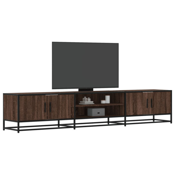 Mueble para TV madera de ingeniería marrón roble 210x35x41 cm D