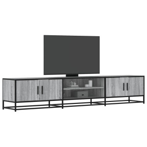 Mueble para TV madera de ingeniería gris Sonoma 210x35x41 cm D