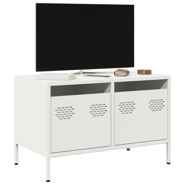 Mobiliário para aço de TV laminado em branco frio 68x39x43.5 cm D