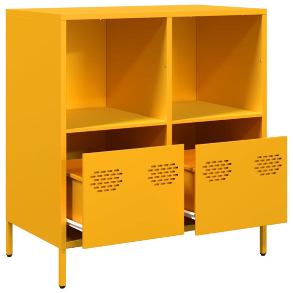 Aparador acero laminado en frío amarillo mostaza 68x39x73.5 cm M 5