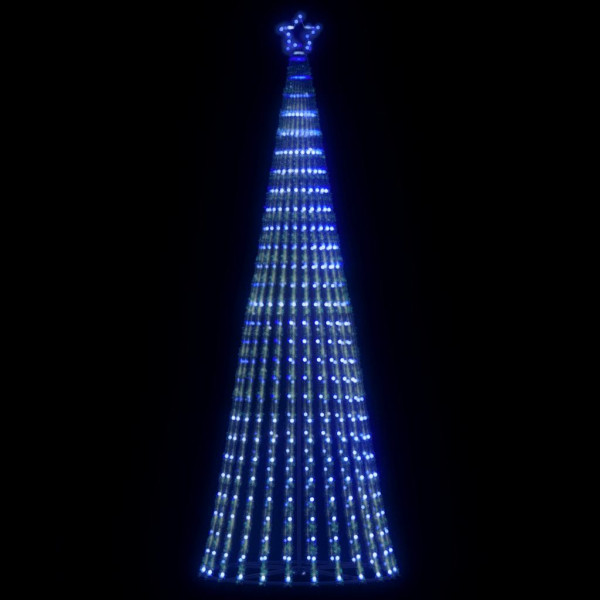 Árbol de Navidad cono de luz 475 LEDs azul 247 cm D