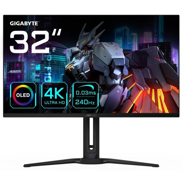 Monitor Gaming GIGABYTE AORUS 31.5" OLED FO32U2 negro D