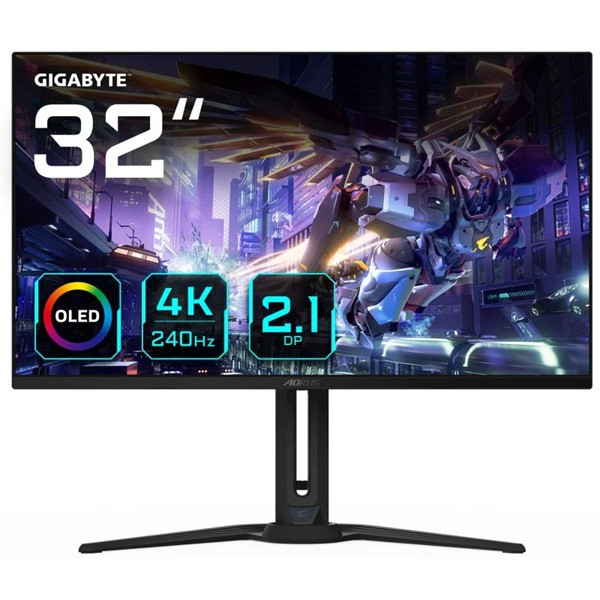 Monitor Gaming GIGABYTE AORUS 31.5" OLED FO32U2P negro D