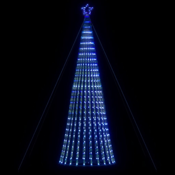 Árbol de Navidad cono de luz 1028 LEDs azul 403 cm D