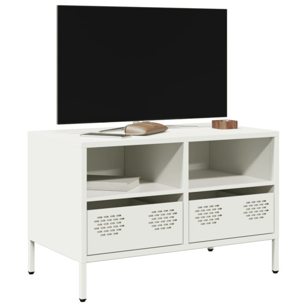 Mueble para TV acero laminado en frío blanco 68x39x43.5 cm D