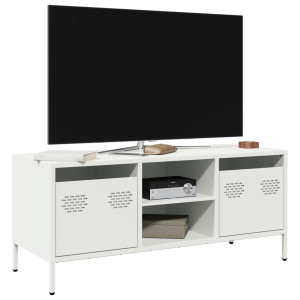 Mueble para TV acero laminado en frío blanco 101.5x39x43.5 cm D