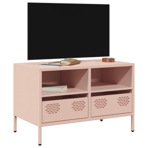 Mobiliário para TV de aço laminado a frio rosa 68x39x43.5 cm D