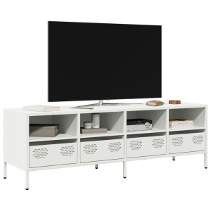 Mueble para TV acero laminado en frío blanco 135x39x43.5 cm D