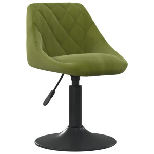 Silla de comedor de terciopelo verde claro D