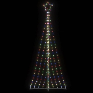 Luzes de árvore de Natal 447 LEDs coloridos 249 cm D