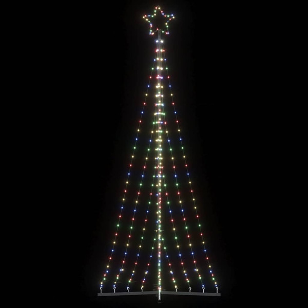 Luzes de árvore de Natal 447 LEDs coloridos 249 cm D